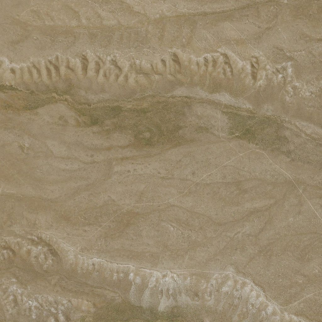Aerial of Great Basin creek with its recorded boundary
