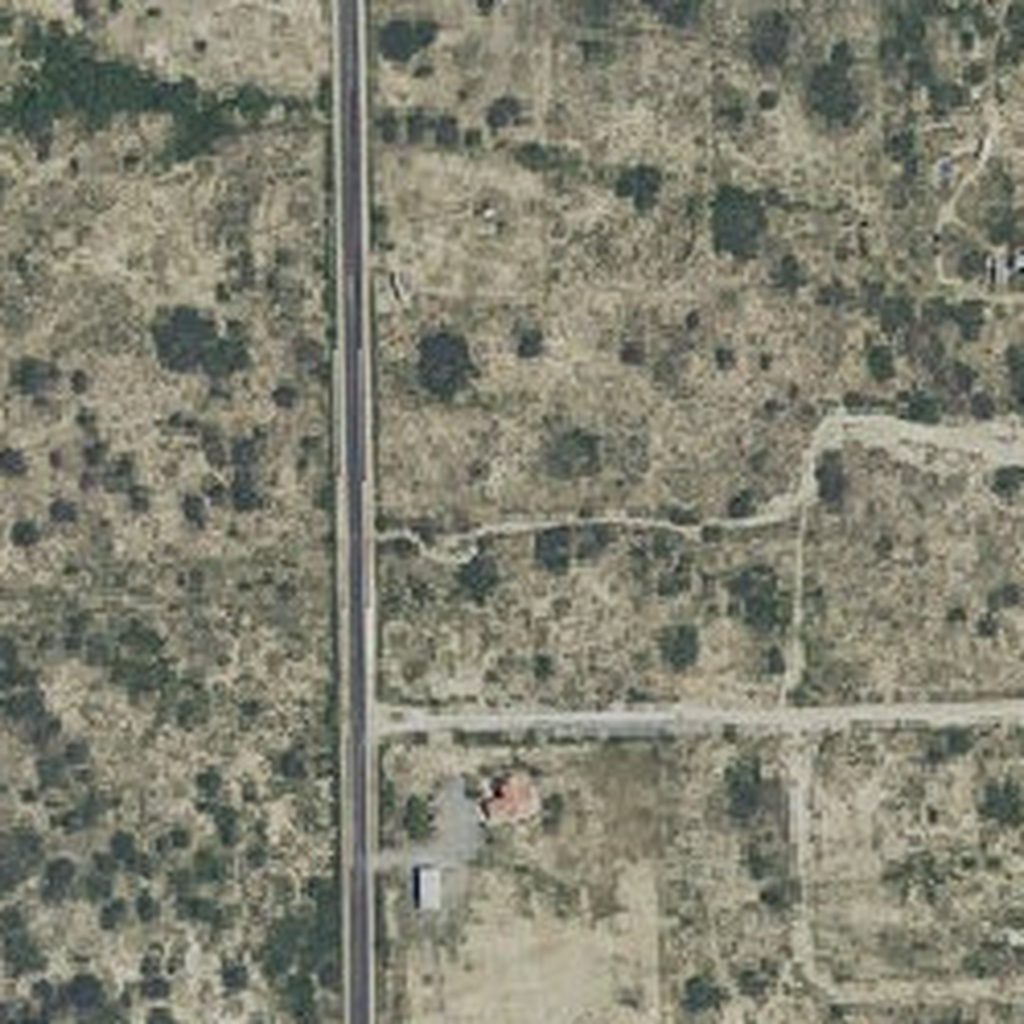 Aerial of Anza-Borrego desert with its recorded boundary